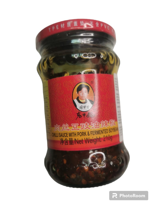 LAOGANMA-ACEITE DE AJI(SABOR TEMPEH ACEITE DE CHILE-CHILI OIL TEMPEH) 210G