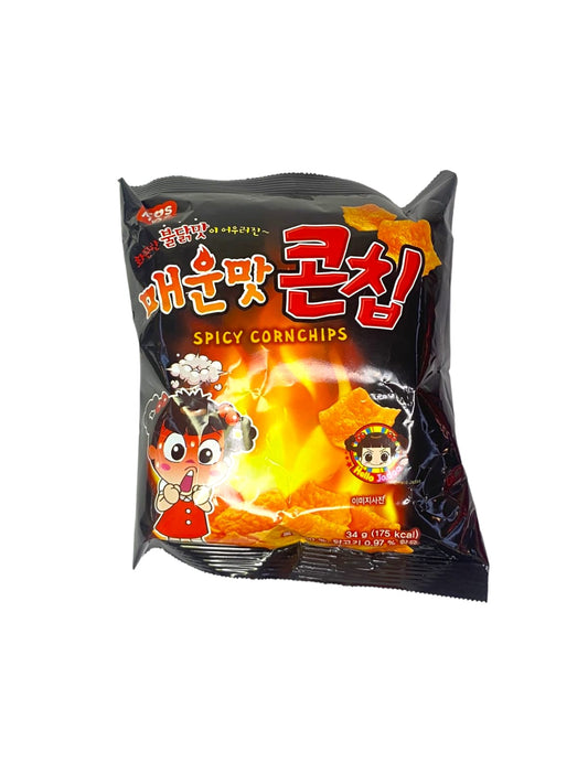 SNACK SPICY CORN CHIPS 34 GR